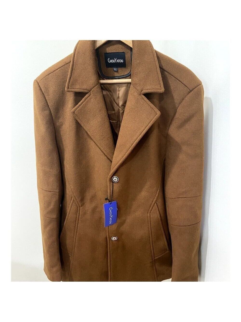 ChouYatou Brown Lined Sport Coat - Size Large (NWT)
